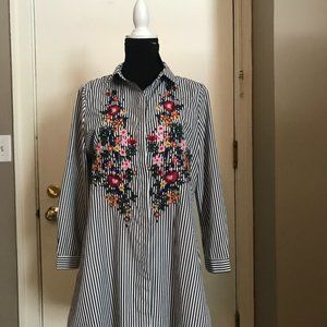 Button up Tunic Blouse